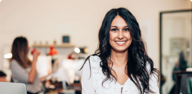 Girl smiling